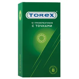 Текстурированные презервативы torex с точками