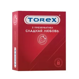 Презервативы torex сладкая любовь с ароматом клубники