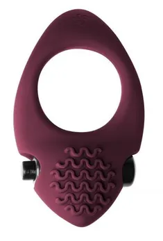 Bordo erekcija vibracioni prsten Pure Passion Midnight