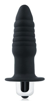 Crna rebrasta vibraciona kutija sa ograničivačem - 7 cm.