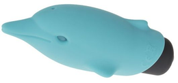 Plavi vibracioni stimulator delfin lastic pocket dolphin .