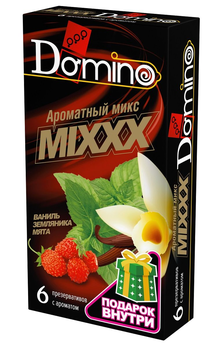Aromatizovani Domino kondomi mirisna mešavina - 6 kom.