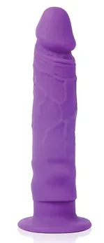 Ljubičasti realni dildo na usisnoj čaši-12 cm.