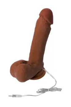 Realstick Elite Mulatto realistični vibrator, braon, 16 cm