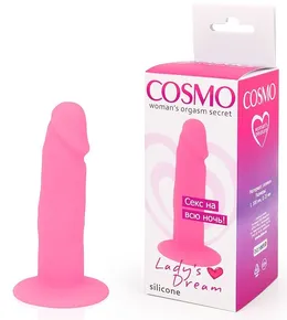 Pink dildo sa restriktivnom bazom - 10 cm.