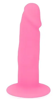 Pink dildo sa restriktivnom bazom - 10 cm.