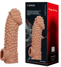 Dodatak za falus sa izbočinama i otvorom za skrotum res.004 Medium