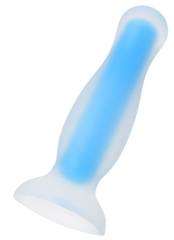 Plava, sjajna analna čaura kile Glov - 10 cm.