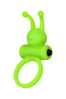 Эrekcionnoe prsten na penis A-Igračke by TOYFA Flik, silikonski, zelena, 9,1 cm, Ø 3,1 cm