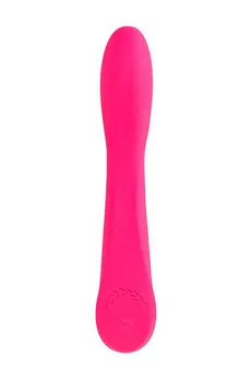 Jos Tvig nerealni vibrator, 5 načina vibracije, silikon, ružičasta, 20,5 cm, Ø 3,4 cm