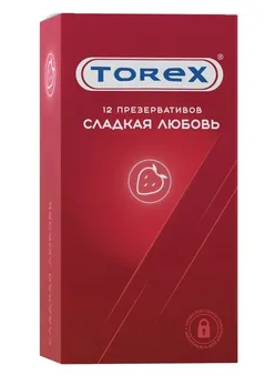 Презервативы torex сладкая любовь с ароматом клубники