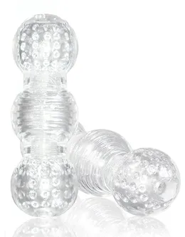 Prozirni kovrčavi masturbator Master Stroker