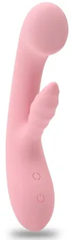 Nežno ružičasti vibrator sa stimulatorom klitorisa Unicorn .