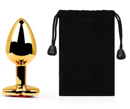 Analna zlatna čaura, L 80 mm d 34 mm, težina 85 g, kristalna boja crvena art. MCHG-16