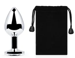 Silver plug Small (analna čaura) boja kristala je bezbojna, l 72 mm, d 28 mm, Težina 50 g, art. SS-01