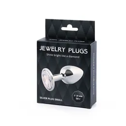 Silver plug Small (analna čaura) boja kristala je bezbojna, l 72 mm, d 28 mm, Težina 50 g, art. SS-01