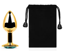 Golden plug Small (glavčina analna) kristalna boja cijan, l 72 mm, d 28 mm, težina 50g, art. GS-05