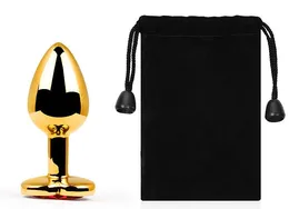 Analna zlatna čaura, l 70 mm d 28 mm, težina 50g, kristalna boja crvena art. SCHG-16