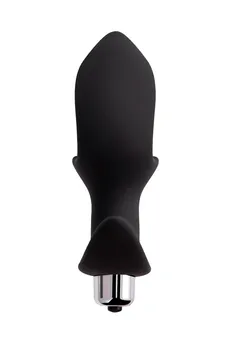 Analni vibracioni produživač POPO Pleasure by toifa Cordis M, silikon, Crna, 14 cm, Ø 5,5