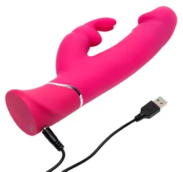 Happi Rabbit Realistic Vibrator sa klitorisnim stimulatorom Pink