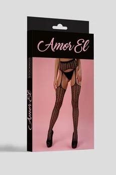 Čarape sa pojasom Cordova (S/L) Crna