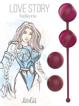 Komplet zamenljivih vaginalnih kuglica Love Stori Valkirie Vine Red 3013-02lola