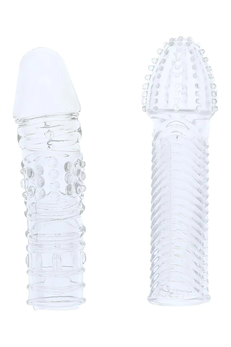 Penis Ektender Pack 2 prozirna dodatka za penis