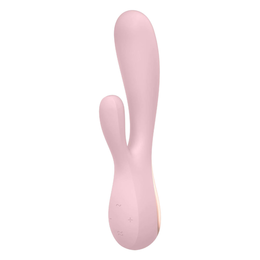 Ružičasti vibrator je zec satisfier mono Flek sa kontrolom putem aplikacije .