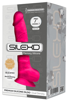 SILEKD Model 1 7  ružičasti Dildo-17,5 cm