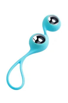 L'eroina vaginalne kuglice TOIFA Futa, silikon, cijan, 11 cm