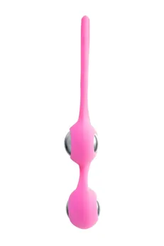 L'eroina Futa vaginalne kuglice, silikon, roze, 11 cm, Ø 1,9 cm, 63 g