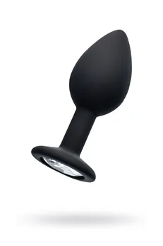 Analna čaura Popo Pleasure bi TOIFA sa rhinestones s, silikon, Crna, 7,2 cm, Ø 2,8 cm, 25 g