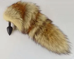 Crni Analni čep sa puhastim crvenim repom