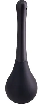 Черный анальный душ squeeze clean с закругленным наконечником