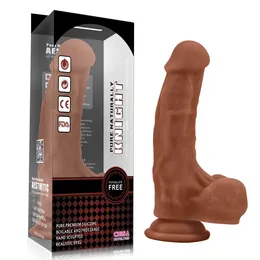 Smeđi Dildo Knight-18,2 cm