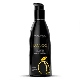 Лубрикант на водной основе с ароматом манго wicked aqua mango .