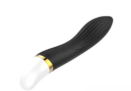 Vibrator silikonski zakrivljeni talas K, crni-mm