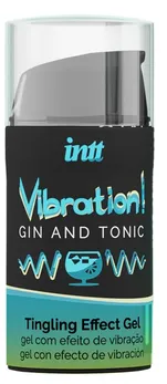 Жидкий интимный гель с эффектом вибрации vibration! gin tonic .