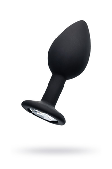 Analna čaura Popo Pleasure bi TOIFA sa rhinestones s, silikon, Crna, 7,2 cm, Ø 2,8 cm, 25 g