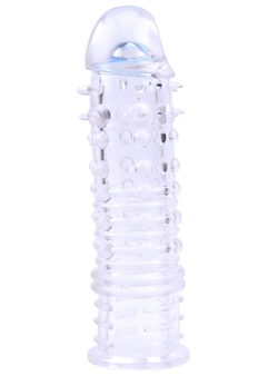 Prozirni dodatak za penis Svirls Sleeve - 16 cm.