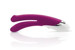 Mistim Bon Aparte Vibrator dvostruka Silikonska ljubičasta 22 cm