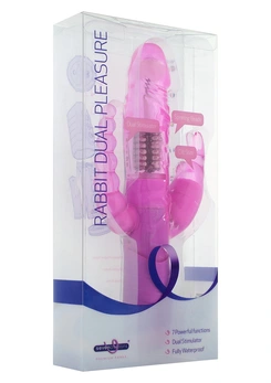 Rabbit Dual Pleasure ružičasti vibrator sa klitorisnim i analnim stimulansima .