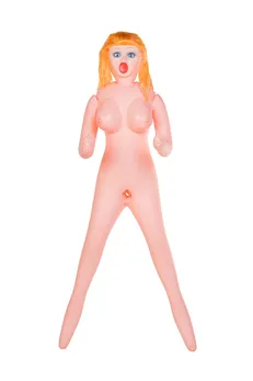 Lutka na naduvavanje Dolls-X bi TOIFA Olivia, crvenokosa, sa tri rupe, kiber umetak: vagina-anus