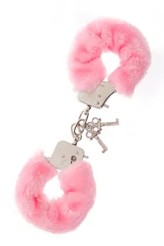 Metalne lisice sa ružičastim krznenim rubom metal handcuffs vith Plush