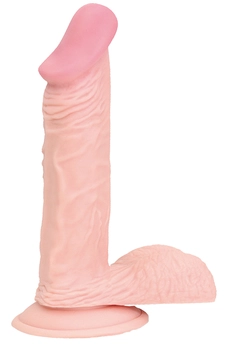 Telesni dildo na usisnoj čaši Natural Seducer 6 Flesh dong-15,2 cm.