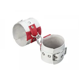 Bele kožne lisice sa crvenim krstovima