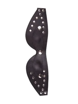 Kožna maska za oči sa otkopčanim kuglicama -