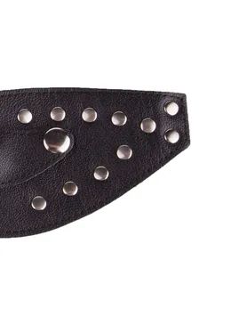 Kožna maska za oči sa otkopčanim kuglicama -