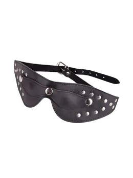 Kožna maska za oči sa otkopčanim kuglicama -