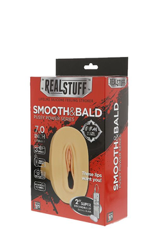 Masturbator-vagina sa vibracijom i daljinskim upravljačem REALSTUFF Smooth Bald